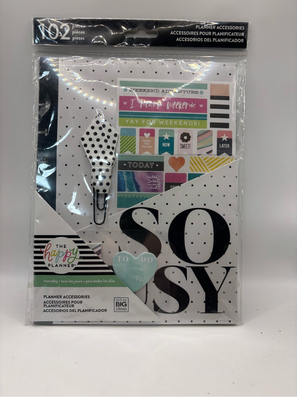 The Happy Planner So Sassy Black, White & Pastel Planner Accessory Set